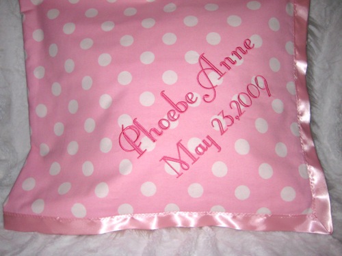 Personalized baby blanket-Satin Dreams