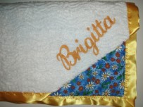 Chenille Embroidered Baby Blanket